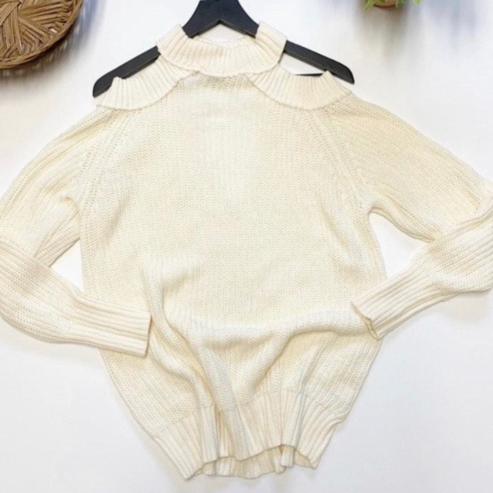 NWOT Free People Cold Shoulder Sweater